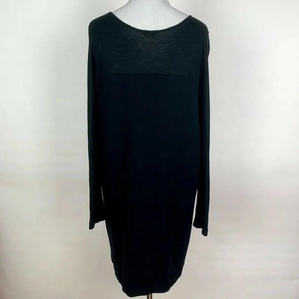 Ann Taylor Long Sleeve Shirt Dress Scoop Neck - Picture 2 of 10